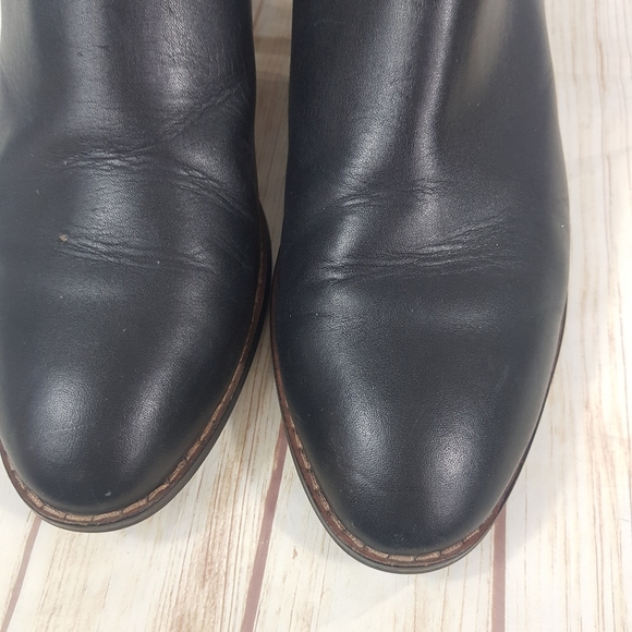 COACH Black Leather Ankle Booties - Picture 9 of 10
